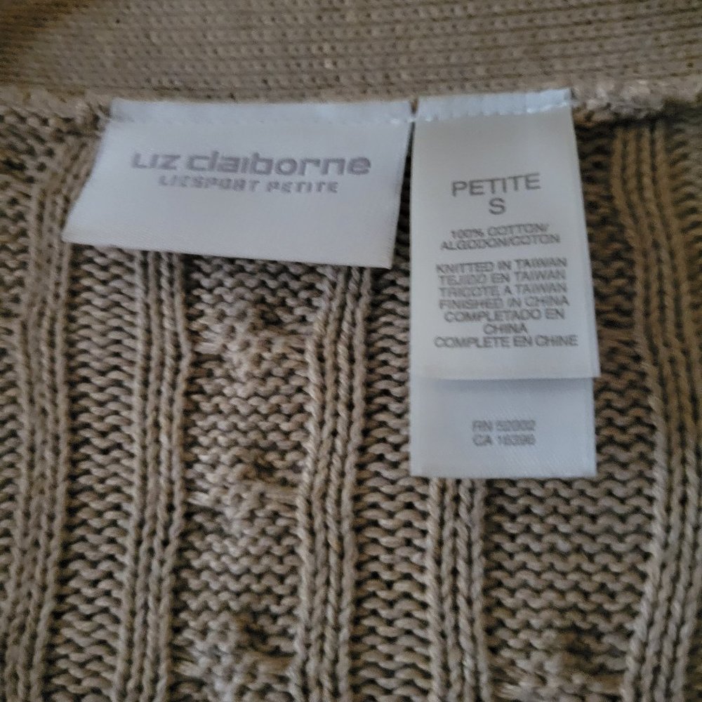 Women's Long  Cardigan Sweater with mink cuffs